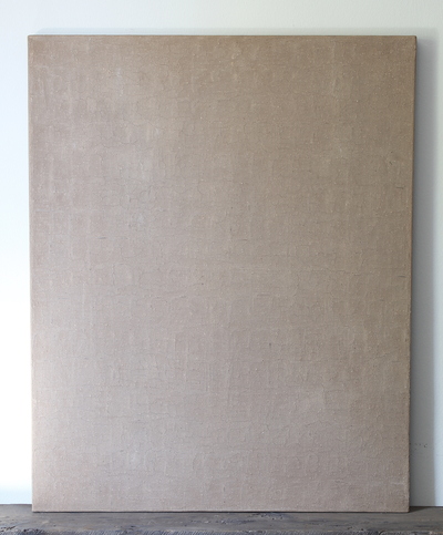 Fluisters (Whispers). 2025. Earth and tree pigments from the Cape with Kamissa spring water and acrylic on canvas. 89 × 71 cm.